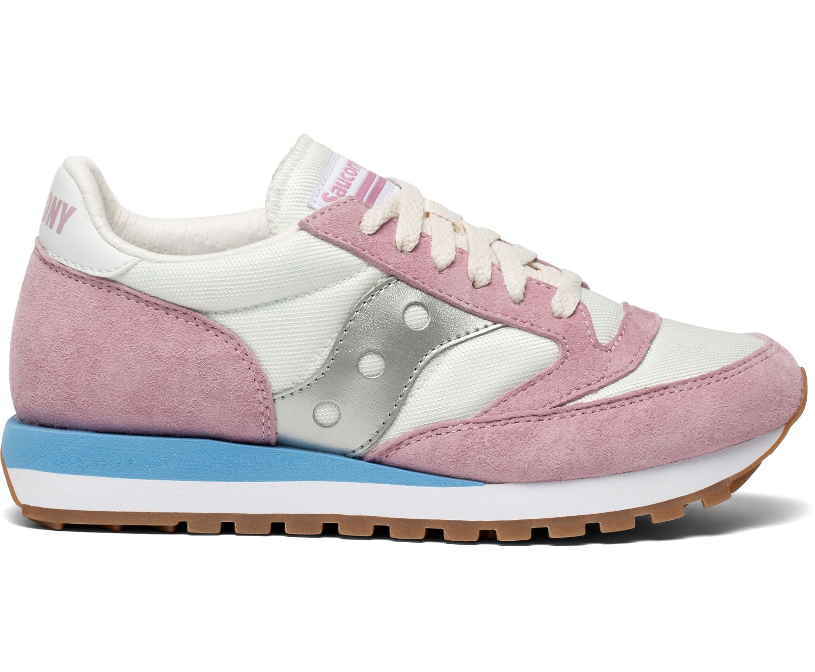 Women's Saucony Jazz 81 Originals White / Pink / Grey | Singapore 021XYUF